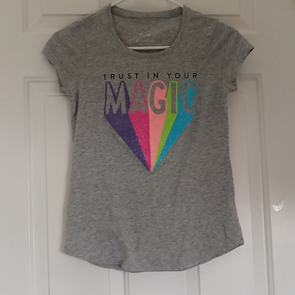 Gray short sleeved shirt from Justice